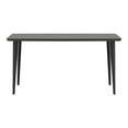 thumbnail image 3 of Furniture of America Brigg Rectangle Wood Gray and Black Dining Table, 3 of 7
