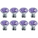 thumbnail image 1 of Perillas de cristal únicas Bargains para armarios, tiradores de puertas para vestidores, 8 piezas moradas para cocina y cajones, 1 of 7
