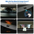 thumbnail image 6 of Cargo Cover For Toyota Highlander 2014-2019 Retractable Trunk Shield Shade, 6 of 6