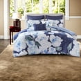 thumbnail image 3 of Luxury 7Piece Cotton Bedding Sets Cal King Modern Blue Multi Design, 3 of 11