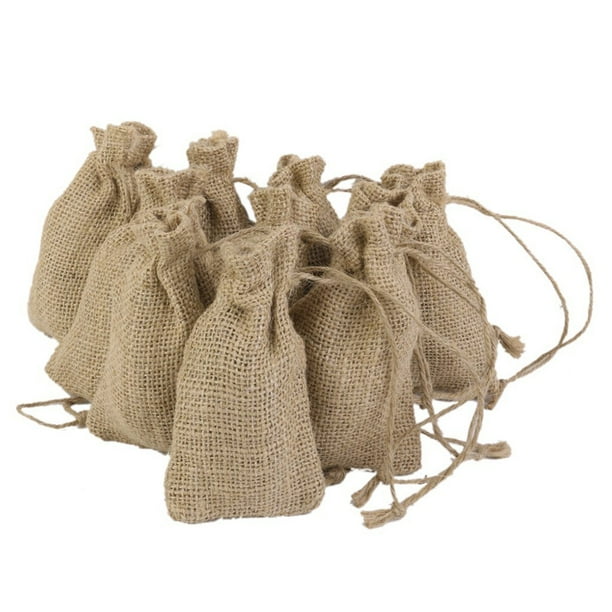 small hessian pouches