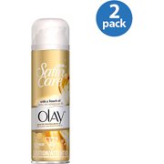 Gillette Satin Care Shave Gel with a Touch of Olay, 7 oz (Pack of 2)