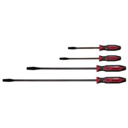 UPC: 0045256140643 | Mayhew Tools Red Dominator Straight Pry Bar Set – 4 Piece