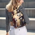 thumbnail image 5 of Goofa The Nightmare Before Christmas Pattern Durable Canvas Daypack - High-Quality Vintage Backpack, Compact & Versatile for Travel and Everyday Use-Medium, 5 of 5