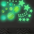 thumbnail image 3 of Lefu 100PCS Glow In The Dark Planets Solar System Wall Stickers Room Decor Decal, 3 of 9