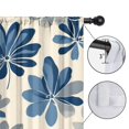 thumbnail image 4 of Blackout Kids Curtains,Blue Pioneer Flower Childrens Insulated Curtains Set Of 2,Bedroom Essentials,Toddler Room Decor 42x54in(106x137cm), 4 of 4