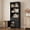 Black, variant on Homieasy 80"H x 27.5"W Bookcase with Adjustable Shelves, Drawer and Door, White