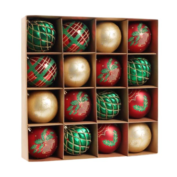 16 Uds Bolas de Navidad mayimx adornos colgantes inastillables