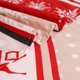 thumbnail image 4 of Hitime Full Size 4-Piece Christmas Sheet Set - Ultra Soft & Breathable Polyester Bed Sheets, All Season Cooling Bedding with Deep Pockets, Wrinkle & Fade Resistant (Christmas Classical Stripe), 4 of 8
