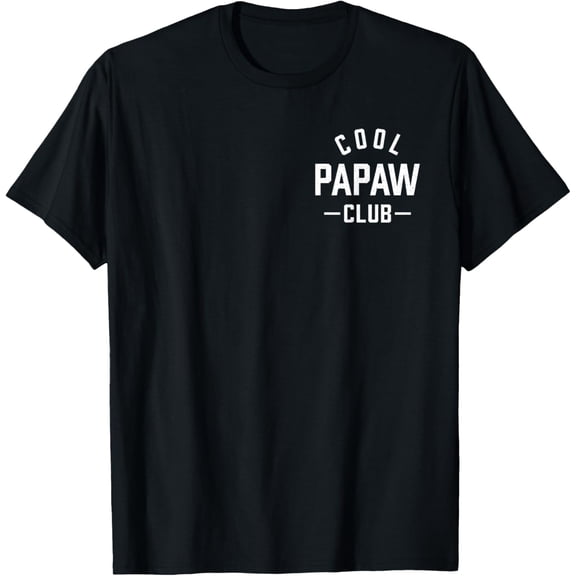 Retro Cool Papaw Club Men's Graphic T-Shirt Funny Grandfather Father's Day Gift Cotton Short Sleeve Tee