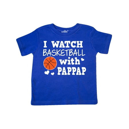 

Inktastic I Watch Basketball with Pappap Gift Toddler Boy Girl T-Shirt