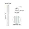 thumbnail image 2 of Kit de tubo de lámpara Uxcell M12 de 8.66" con tuercas de bloqueo, accesorios de varilla roscada, 3 juegos, 2 of 5