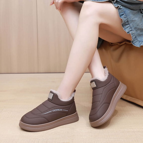 Womens Winter Boots Insulated Warm Lined Ankle Slip Walking Comfortable Outdoor Boot
