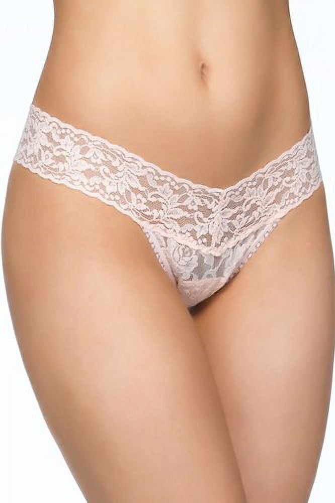 Hanky Panky Signature Lace Low Rise Stretch Thong, Himalayan Pink, One-Size  