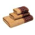 thumbnail image 5 of Austin Horn Classics  Trackless Gimp Black 3-piece Decorative Towel Set - N/A Gold, 5 of 5