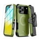 thumbnail image 1 of . Funda MYBAT Maverick Mag clip para iPhone 17 PRO MAX - Verde con mica, 1 of 9