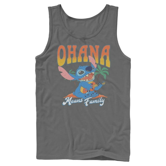Mens Lilo & Stitch Ohana Guitar Tank Top