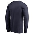 thumbnail image 3 of Men's Navy Oklahoma City Thunder Onside Stripe Long Sleeve T-Shirt, 3 of 3