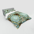 thumbnail image 3 of Ambesonne Ethnic Bedding Set 3 Pcs, Tie Dye Effect Batik, Twin XL, Brown Blue, 3 of 3