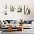 thumbnail image 6 of Larbulse  Easter Bunny Blue Jacket Basket Egg Canvas Wall Art Home Decor Poster Vintage Funny Print Picture Abstract Bedroom Living Room Kitchen Posters Decor,, 6 of 6