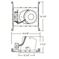 thumbnail image 3 of NICOR Lighting 6-Inch IC Rated Sloped Recessed Lighting Housing (17022A), 3 of 3