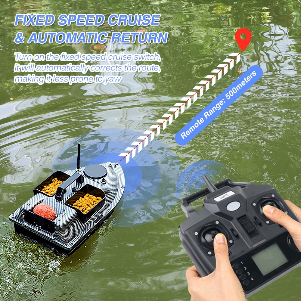 Arealer Remote Control for GPS Fishing Bait Boat R18 CTV18 V18 C118 Dual Hand LCD