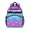 Butterfly and Daisy Purple Pattern, variant on Gray Red Flower Butterfly Pattern Cute School Backpack Bag for School with Padded Back and Adjustable Shoulder Straps 15.25"x11.5"x5.25"