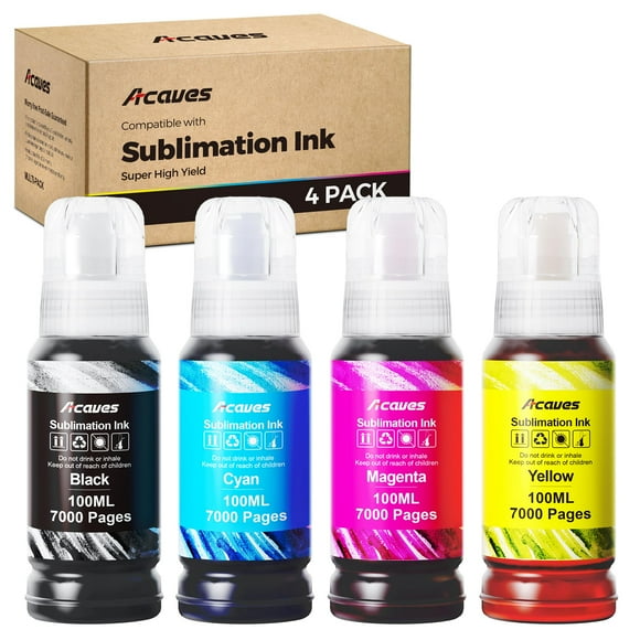 Botellas recargadas de tinta de sublimación Acaves para ET2400 ET2720