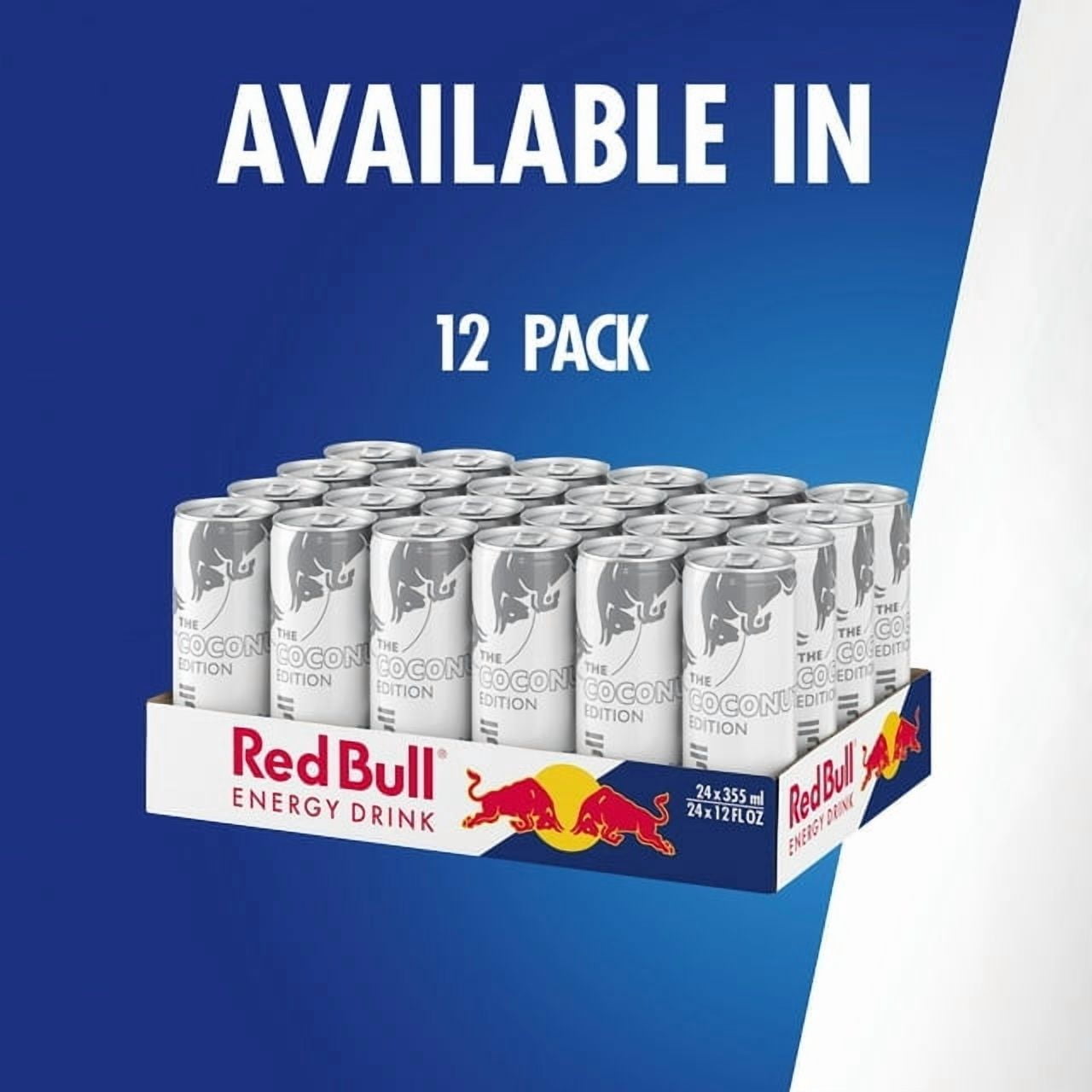 (6 cans ) Red Bull Coconut Edition Energy Drink, Coconut Blueberry Flavor, 12 fl oz