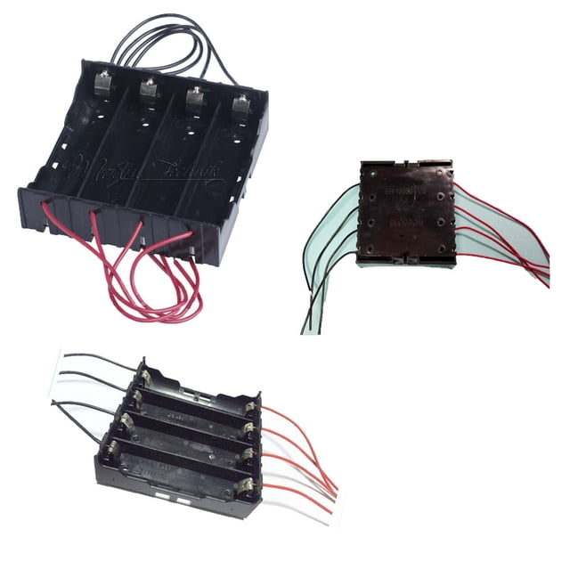 Daisyyozoid Wholesale For 4x 18650 Rechargeable Battery Plastic Battery Holder Storage Box Case