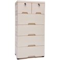 Miumaeov Plastic Drawers for Clothes, Storage with 6 Drawers