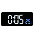 thumbnail image 2 of Reloj despertador digital junto a la cama Espejo electrónico multifuncional Detección de temperatura Oficina de control de sonido, 2 of 5
