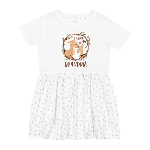 Inktastic I Love My Grandma Girls Toddler Dress