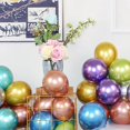 thumbnail image 1 of Kit de arco de guirnalda de globos, decoraciones de fiesta de oro rosa, globos dorados metálicos blancos, rosas y marrones para cumpleaños, Baby Shower, 50 Uds., 1 of 3