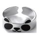 thumbnail image 4 of Anillo de panda para mujer, lindo anillo envolvente, anillos ajustables, anillo de dedo apilable, 4 of 5