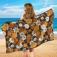 thumbnail image 6 of XYZCANDO Vintage Florals Car Seat Towel Cover Soft for Gym Beach Hiking, Stain Resistant Non-Slip Seat Covers Sweatproof, 6 of 11