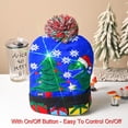 thumbnail image 5 of Gorro de Navidad con luz Led intermitente, gorro de punto de Color cálido para invierno, regalo para Año Nuevo, decoración para fiesta de navidad, 5 of 5
