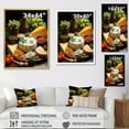 thumbnail image 4 of Designart "Food Cheese Painting Dot I" Food & Beverage Canvas Wall Art, 4 of 5