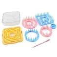 thumbnail image 3 of Kit de telar para tejer flores, juego de herramientas para hacer flores de hilo de lana DIY con aguja, dispositivo para tejer flores cuadradas, 3 of 5