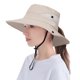 thumbnail image 1 of Sombrero para el sol plegable para mujer, sombrero de protección solar, sombrero de verano, UPF 50+ con cordón para el cuello, ala ancha, protección UV, sombrero de pesca, malla, gorra de, 1 of 5