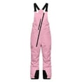 thumbnail image 6 of Huankd Women Snow Bibs Overalls Winter Waterproof Ski Bib Pants Snowboarding Insulated Windproof Outdoor Sports Ski Jumpsuits Pink 2XL, 6 of 7