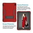 thumbnail image 6 of Goldcherry Only for Walmart Onn 10.1 (Model ONA19TB003) Case,Hybrid Shock Proof Rugged Impact Drop Protection With KickStand for Walmart Onn 10.1" Tablet Model:ONA19TB003(Red+Black), 6 of 7