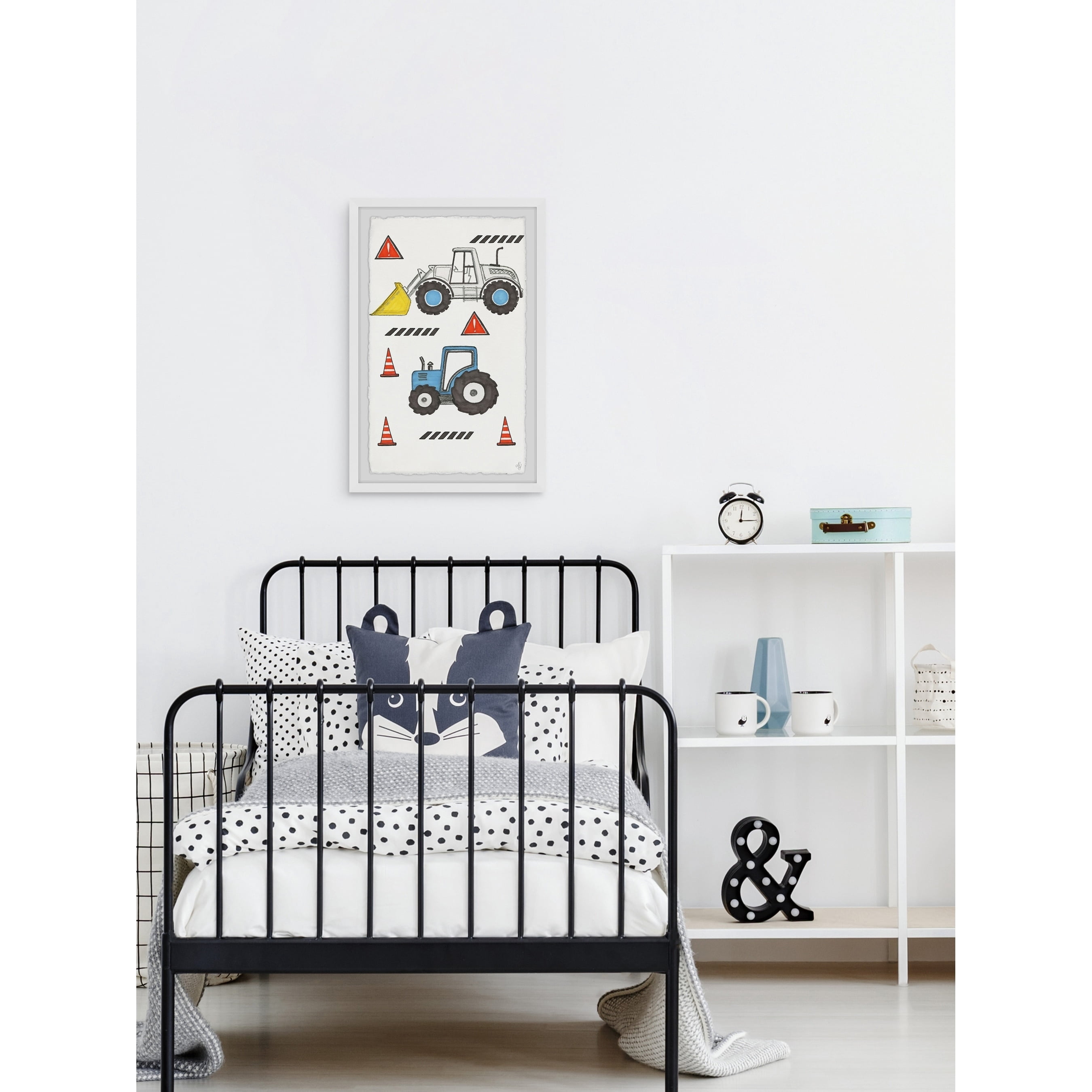 Marmont Hill Little Monster Trucks Framed Wall Art