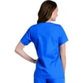 thumbnail image 3 of Landau Haut d'Uniforme à Boutons-Pression pour Femme, Coupe Classique Décontractée, Col en V, 4 Poches, 3 of 6