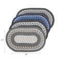 thumbnail image 2 of Maison Concepts Denver Braided Oval Floor Mat Asstd 20" X 32" - Set of 4, 2 of 2