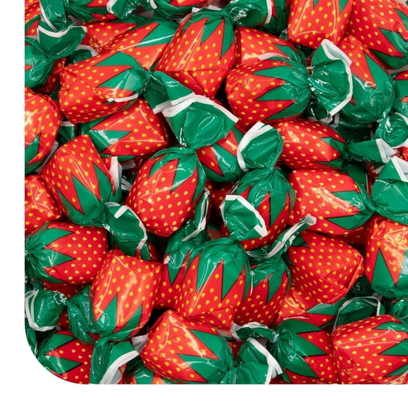 Arcor Strawberry Bon Bons Hard Candy Sachet Wrap - Bulk Pack 2 Pounds