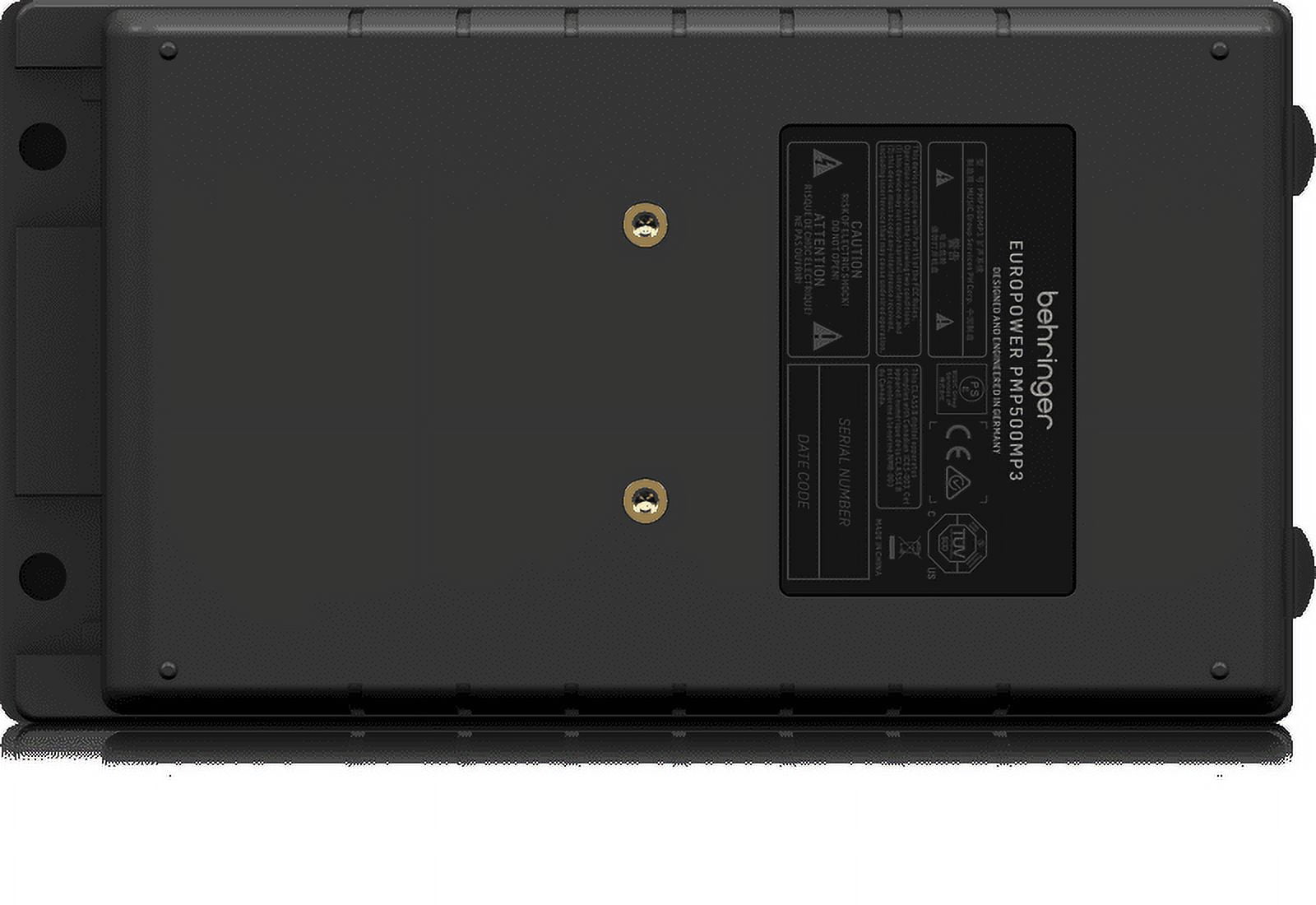 Behringer EUROPOWER PMP500MP3 Ultra-Compact 500-Watt 8-Channel