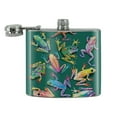 thumbnail image 2 of Rainforest Tree Frogs Rainbow Sticky Fingers Stainless Steel 5oz Hip Drink Kidney Flask, 2 of 4