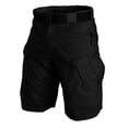 thumbnail image 2 of Mens Tactical Stretch Outdoor Cargo Shorts Wear Resistant Rip Stop Work Hiking Fishing Shorts Black L, 2 of 7