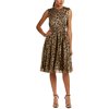 CATHERINE CATHERINE MALANDRINO Womens Kells Dress, Gold/Black, 2